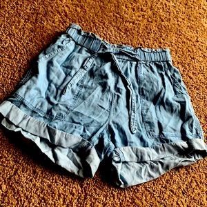 Denim shorts; xs but fit a little snug